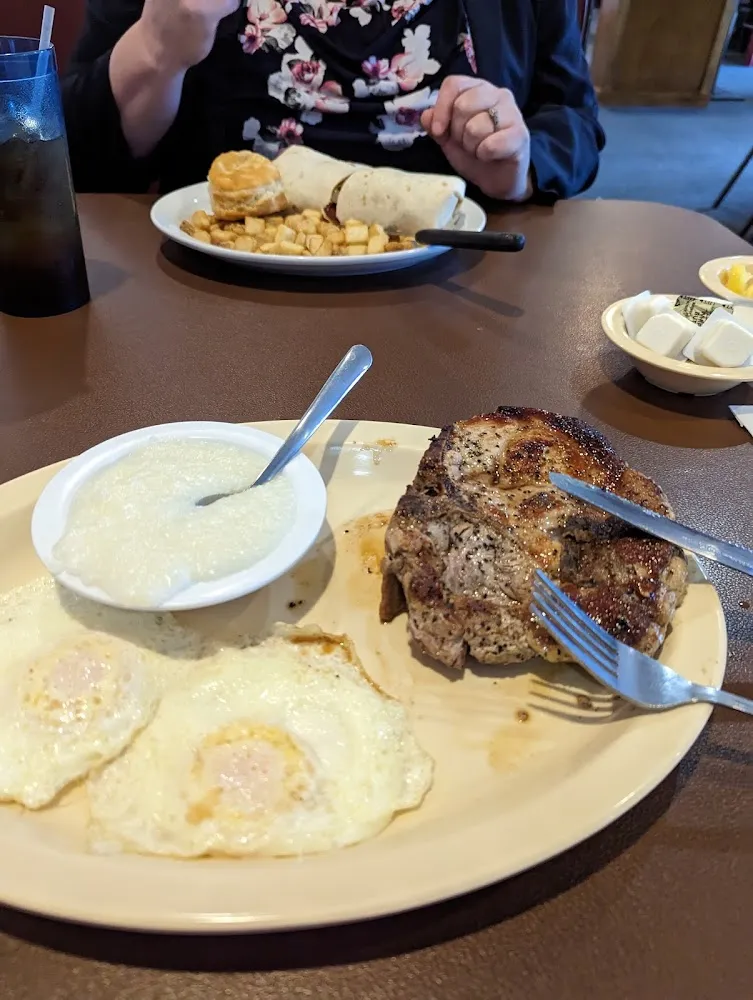 Pork Chops and Eggs