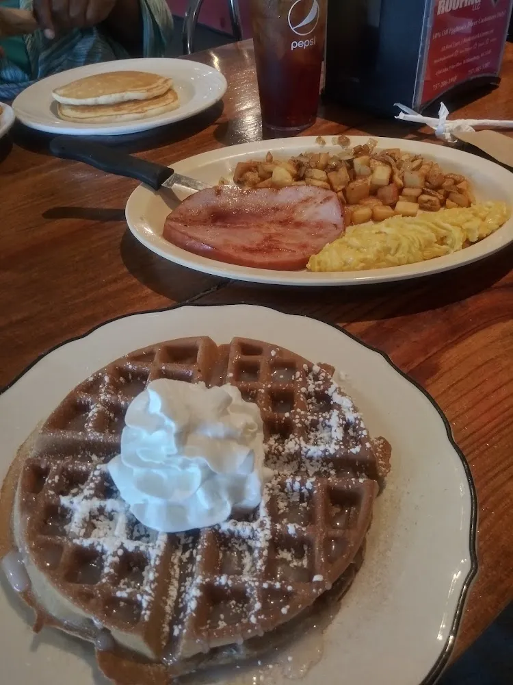 Sweet Stuff Platter w Cinnamon Roll Waffle
